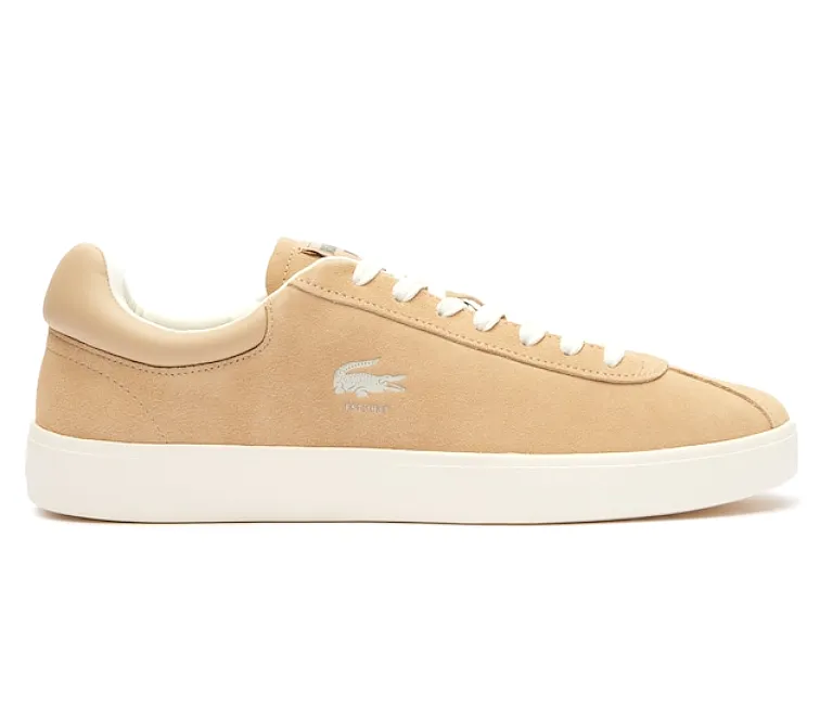 Men's Lacoste Baseshot 124 3 SMA (Light Brown/Off White) Lightweight Construction