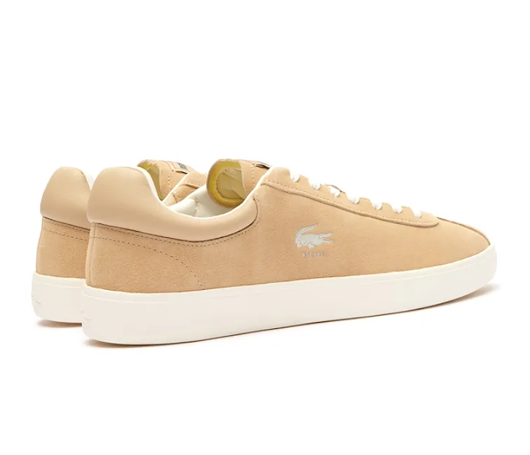 Men's Lacoste Baseshot 124 3 SMA (Light Brown/Off White) Breathable   mesh