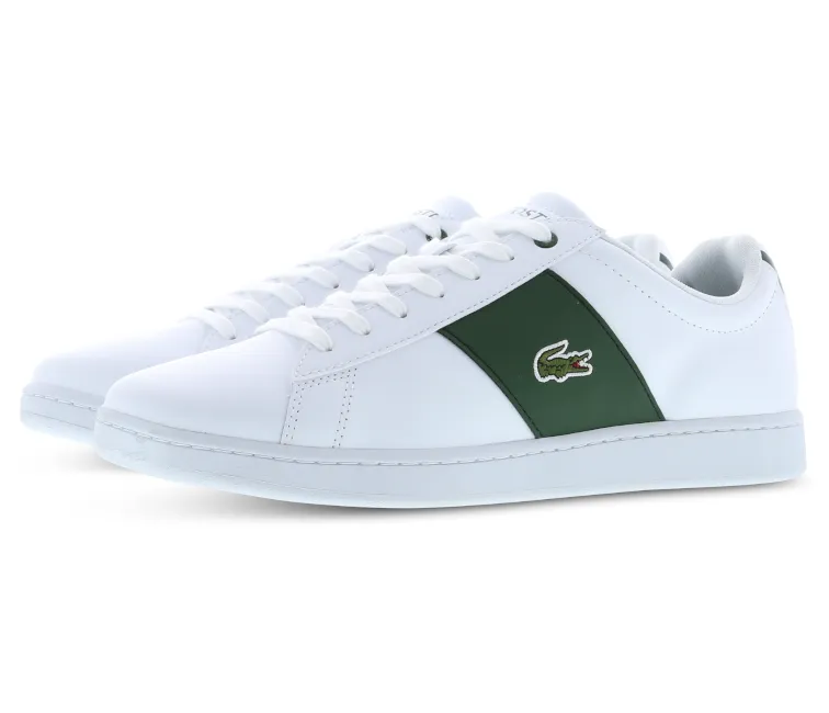 soft inside Men's Lacoste Carnaby 0121 4 SMA (White/Dark Green)