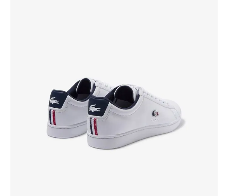 Men's Lacoste Carnaby Evo TRI1 SMA (White/Navy/Red) Spring Vibe