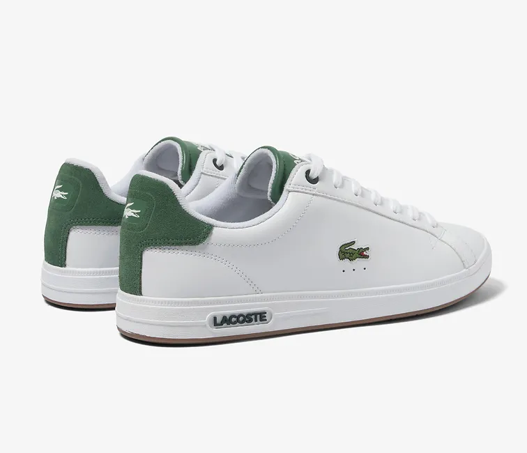 Men's Lacoste Graduate Pro 123 2 (White/Gum) Coffee Walk Walk Smart
