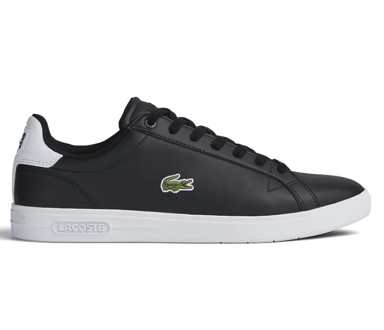 Lightweight Footwear Simple Pair Men's Lacoste Graduate PRO 222 1 SMA (BLK/WHT)