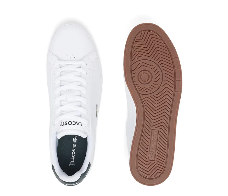 Durability Minimalist Look Men's Lacoste Graduate Pro 222 1 SMA (White/Dark Green)