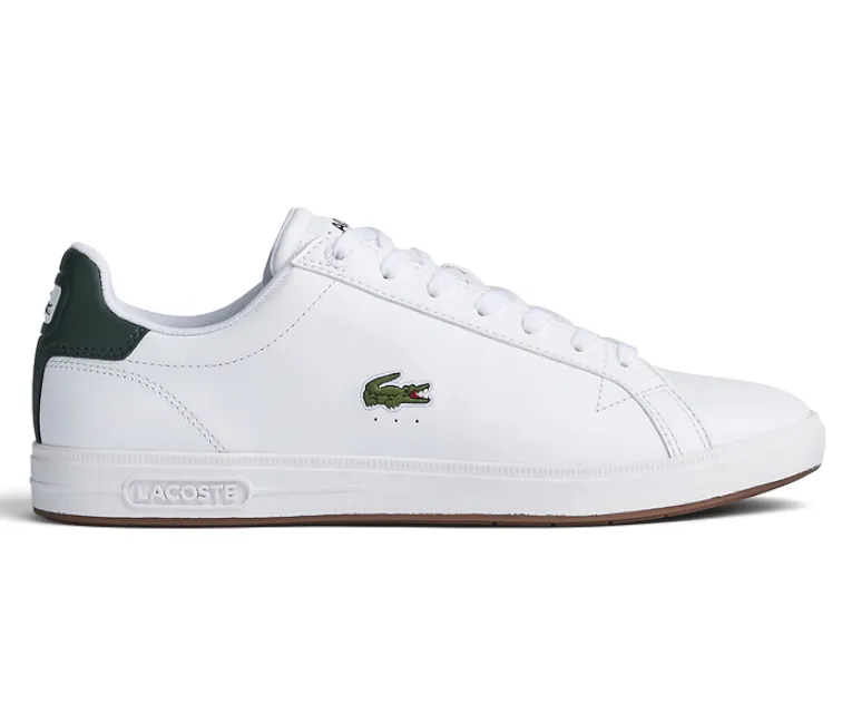 clean look Men's Lacoste Graduate Pro 222 1 SMA (White/Dark Green)