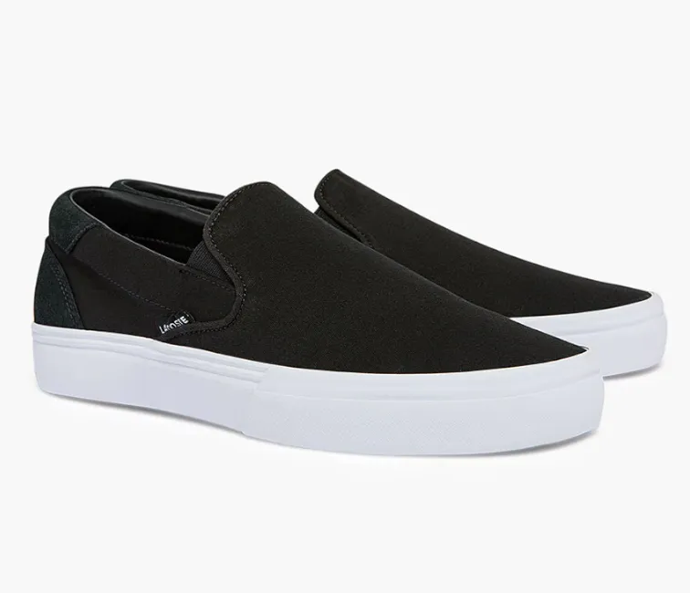 Fashion Daily Easy Pace Men's Lacoste Jump Serve Slip 07221 (Black/White)
