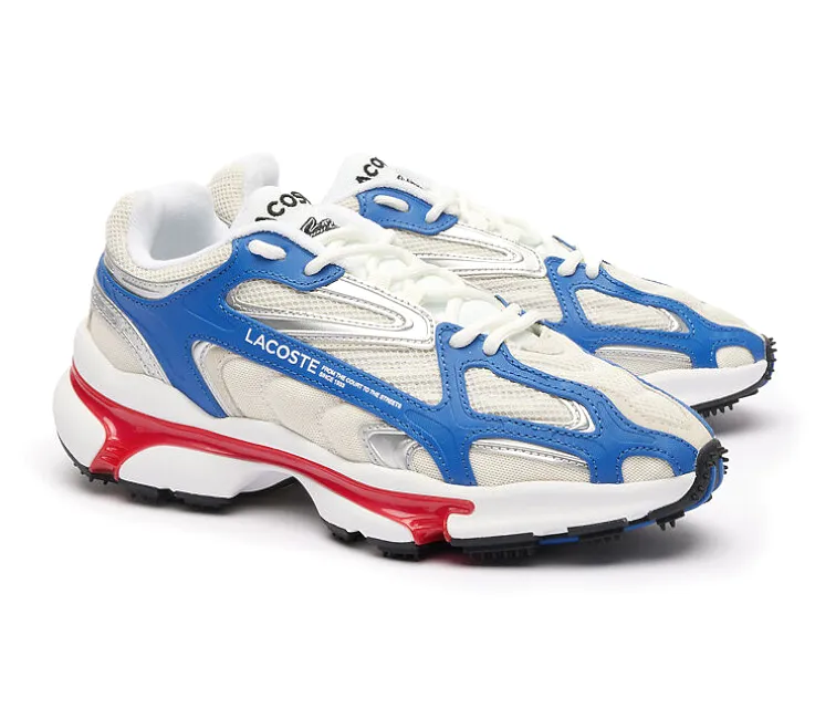 Men's Lacoste L003 2K24 124 1 SMA (White/Red/Blue) Smooth Fit