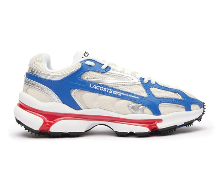 Men's Lacoste L003 2K24 124 1 SMA (White/Red/Blue) Slim Shape Comfy Layers