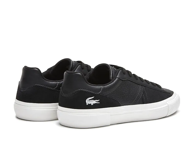 Deep Black Men's Lacoste L006 222 SMA (Black/White)