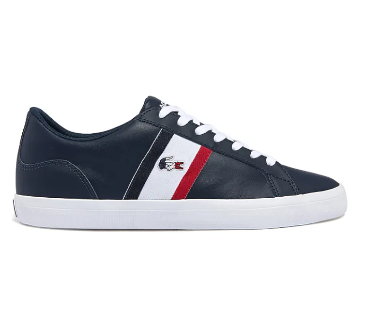 Elastic Material Block Hike Men's Lacoste Lerond Tri 2 CMA (Navy/White)