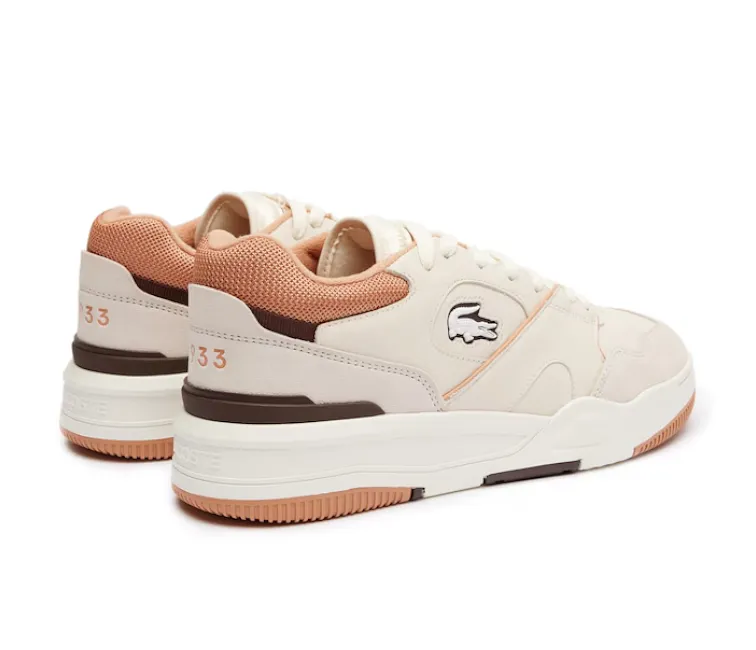 Shore Hike Hike Club Men's Lacoste Lineshot 124 3 SMA (Off White/Light Brown)
