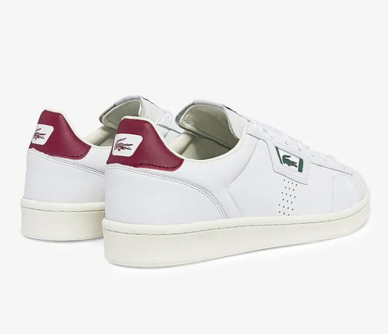 Lightweight Upper Clear Hike Men's Lacoste Masters Classic 07221 SMA (White/Burgundy)