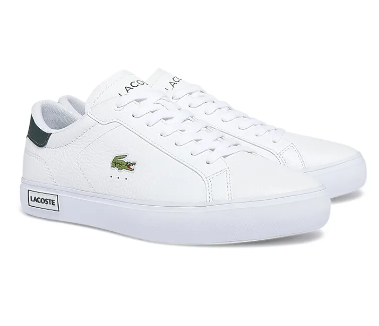 Fresh Steps Men's Lacoste Powercourt 0721 2 SMA (White/Dark Green)