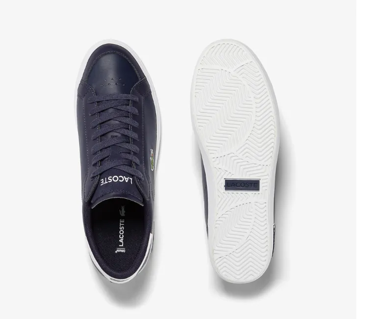 Men's Lacoste Powercourt 123 3 (Navy/White) Travel Essential Non-Slip Design