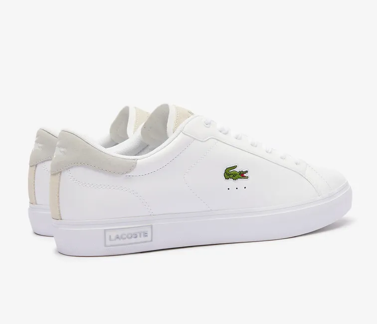 Men??s Lacoste Powercourt 124 2 SMA (White/Light Grey) Comfort Linings