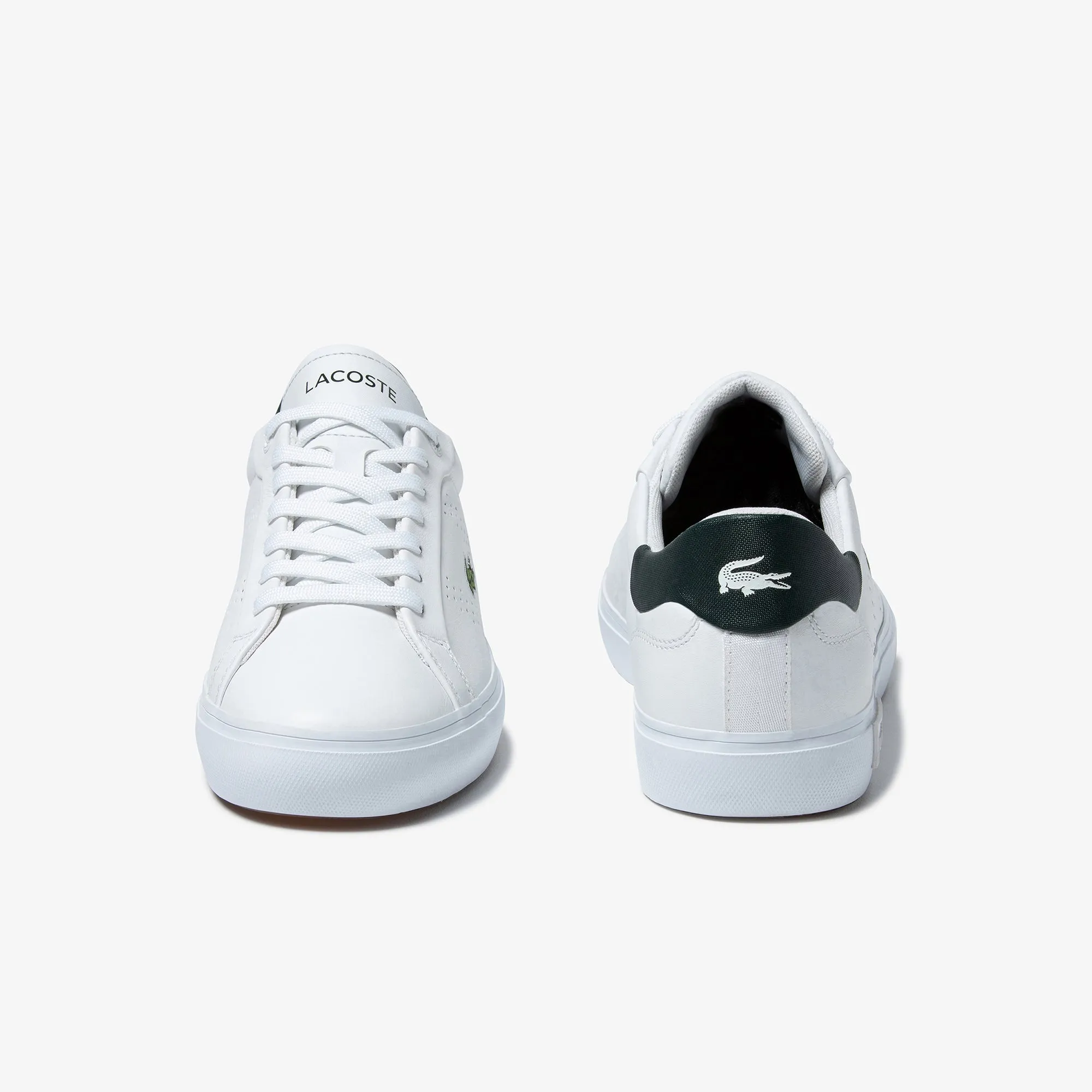 Men's Lacoste Powercourt 2.0 0321 SMA (White/Dark Green) Step Support Shock Absorbing