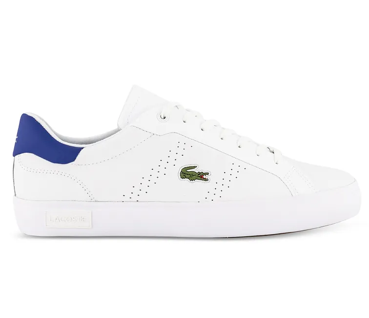Men's Lacoste Powercourt 2.0 0722 1 SMA (White/Blue) Classic Wear