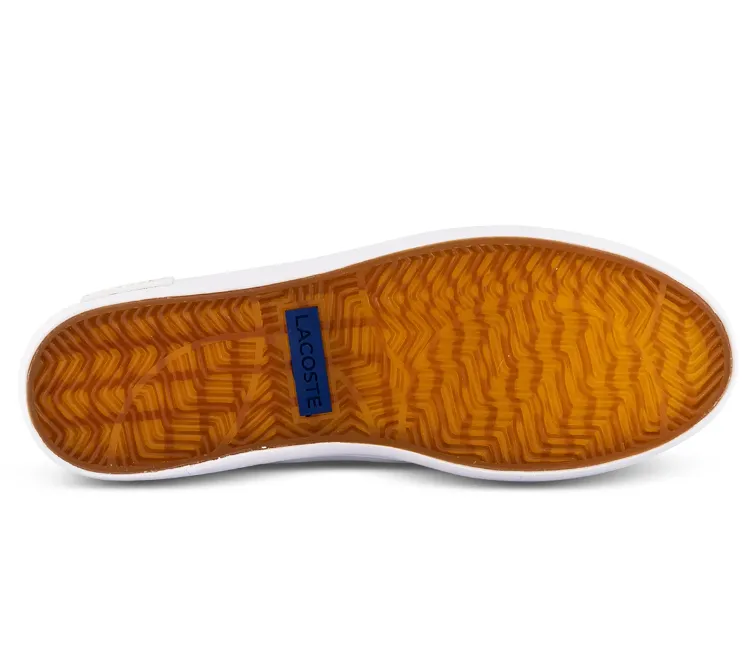 Men's Lacoste Powercourt 2.0 0722 1 SMA (White/Blue) Smooth Soles Fun Step