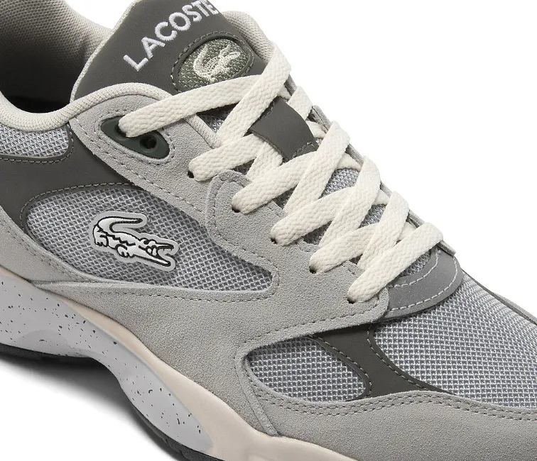 Men's Lacoste Storm 96 LO VTG 223 1 SMA (Light Grey/Dark Grey) Shock   Absorbing