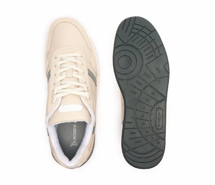 Men's Lacoste T-Clip 124 2 SMA (Off White/Grey) Harbor Hike