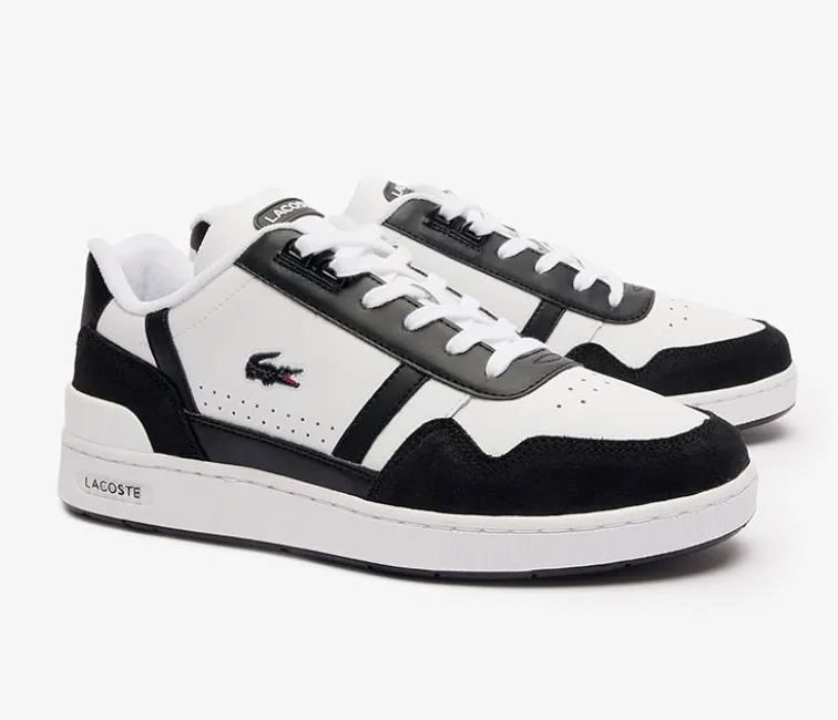 Men's Lacoste T-Clip 124 7 SMA (White/Black) Unisex Fit