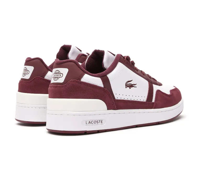 Stone Hike Bold colors Men's Lacoste T-Clip 223 3 (White/Burgundy)