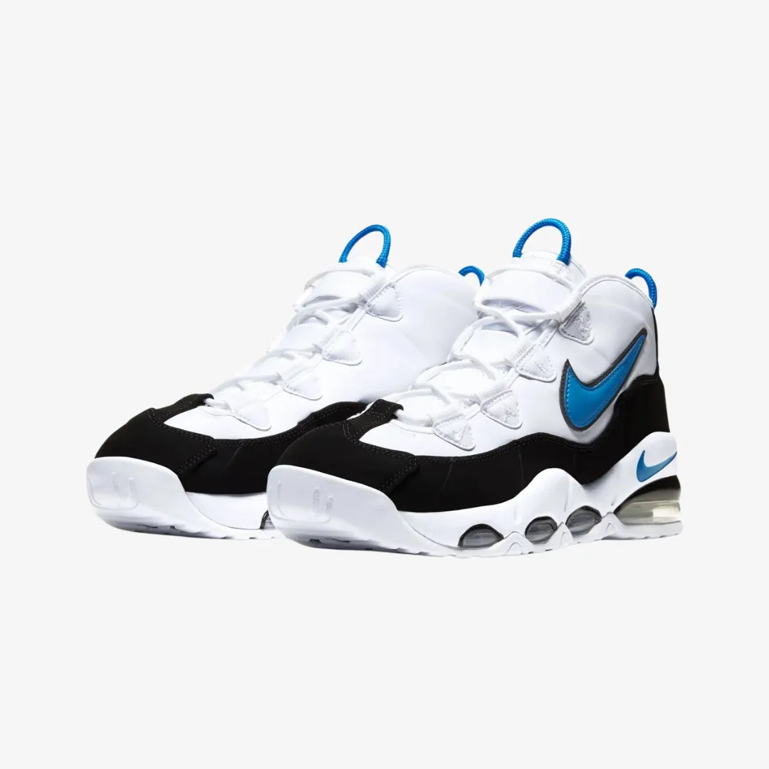 Dual Tone Clean White mens nike air max uptempo '95 (white/photo blue)