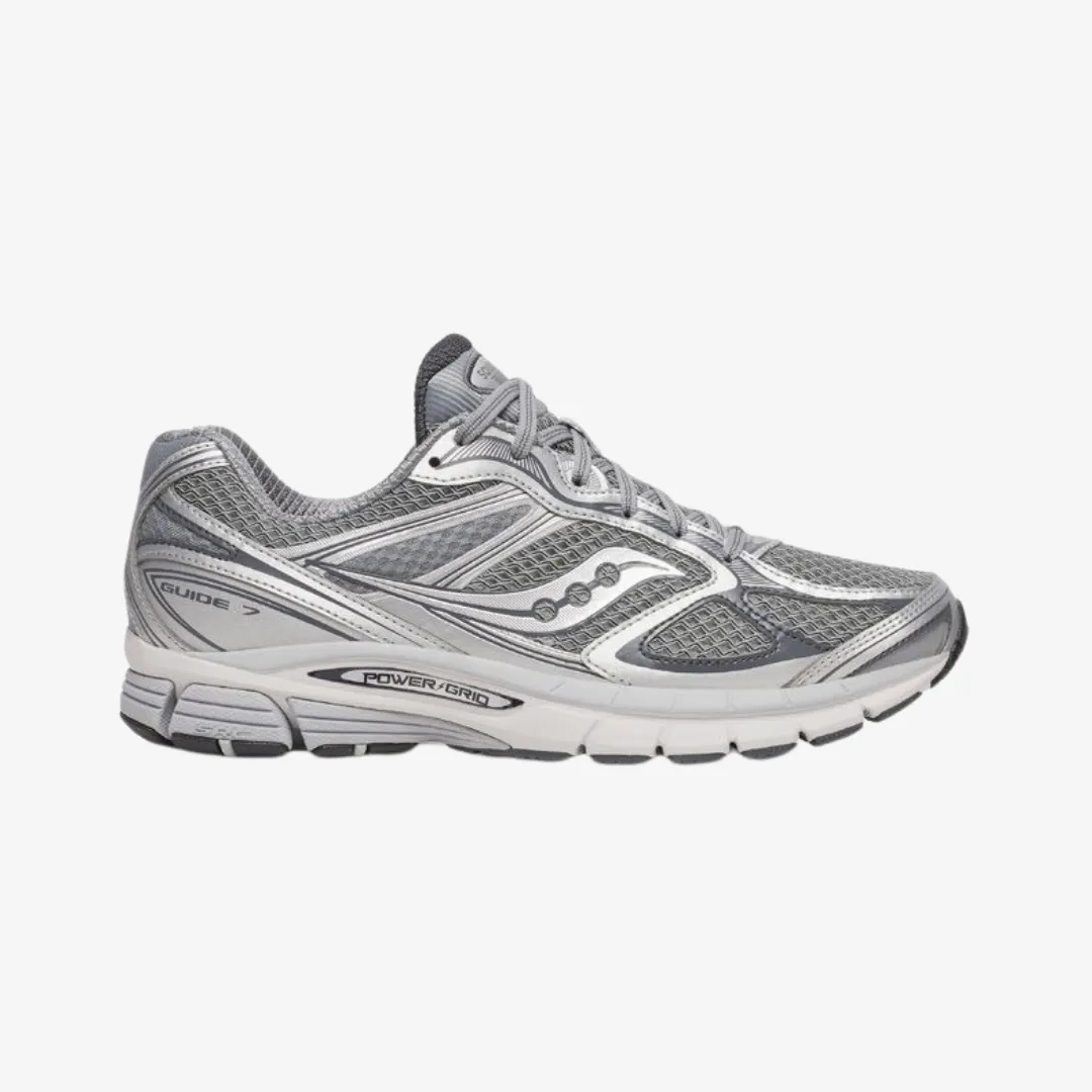 Game Fit mens saucony progrid guide 7 (grey/silver)