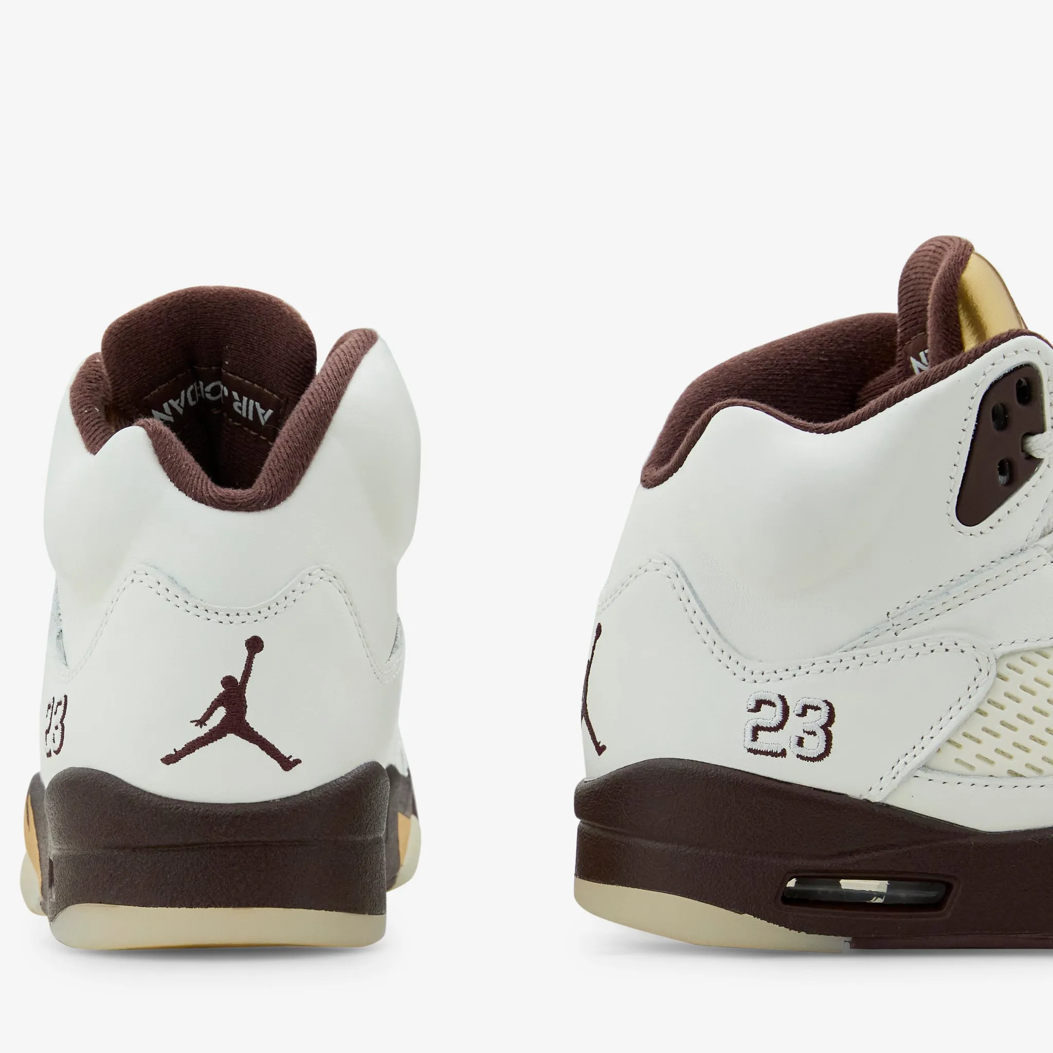 Weekend Mood Synthetic Women's Air Jordan 5 Retro Earth | Metallic Gold | Sail | Muslin
