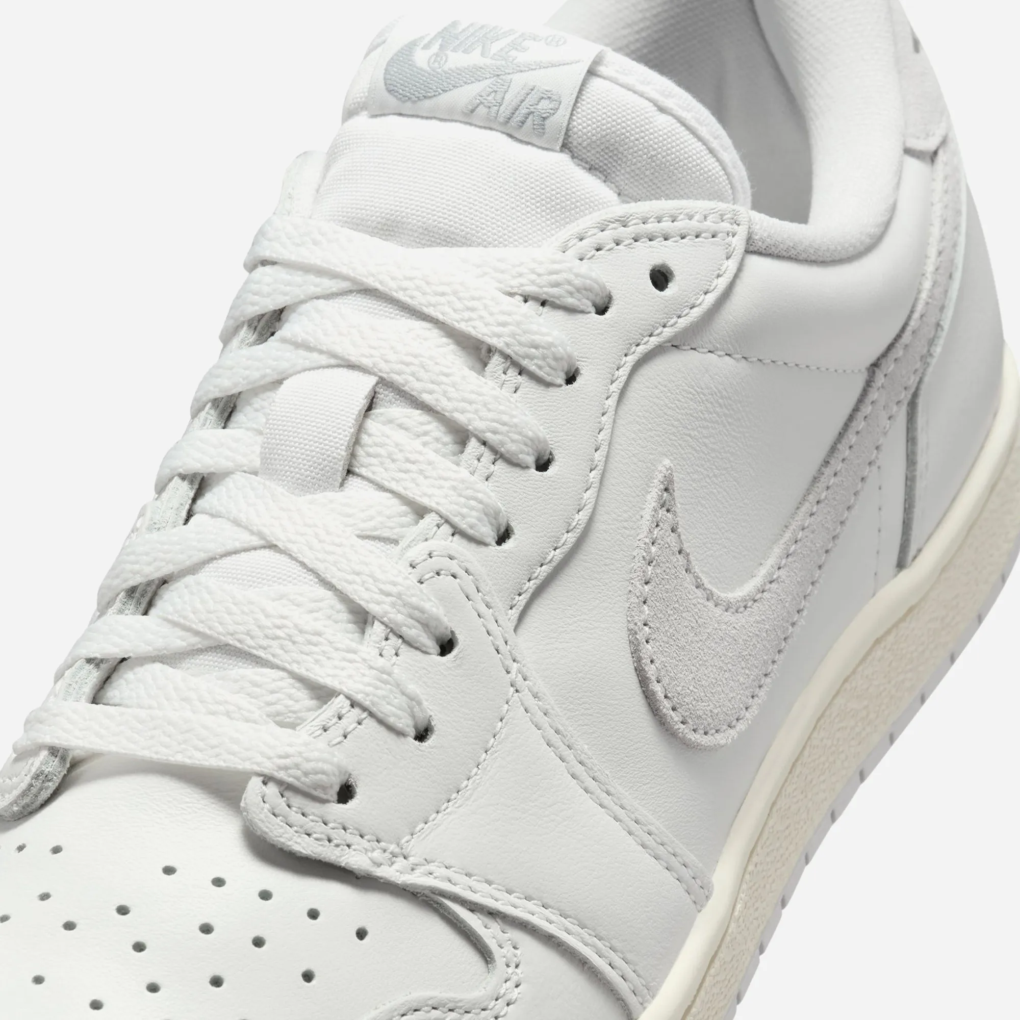 Nike Jordan 1 Low Neutral Grey Rocker sole geometry Casual Routine