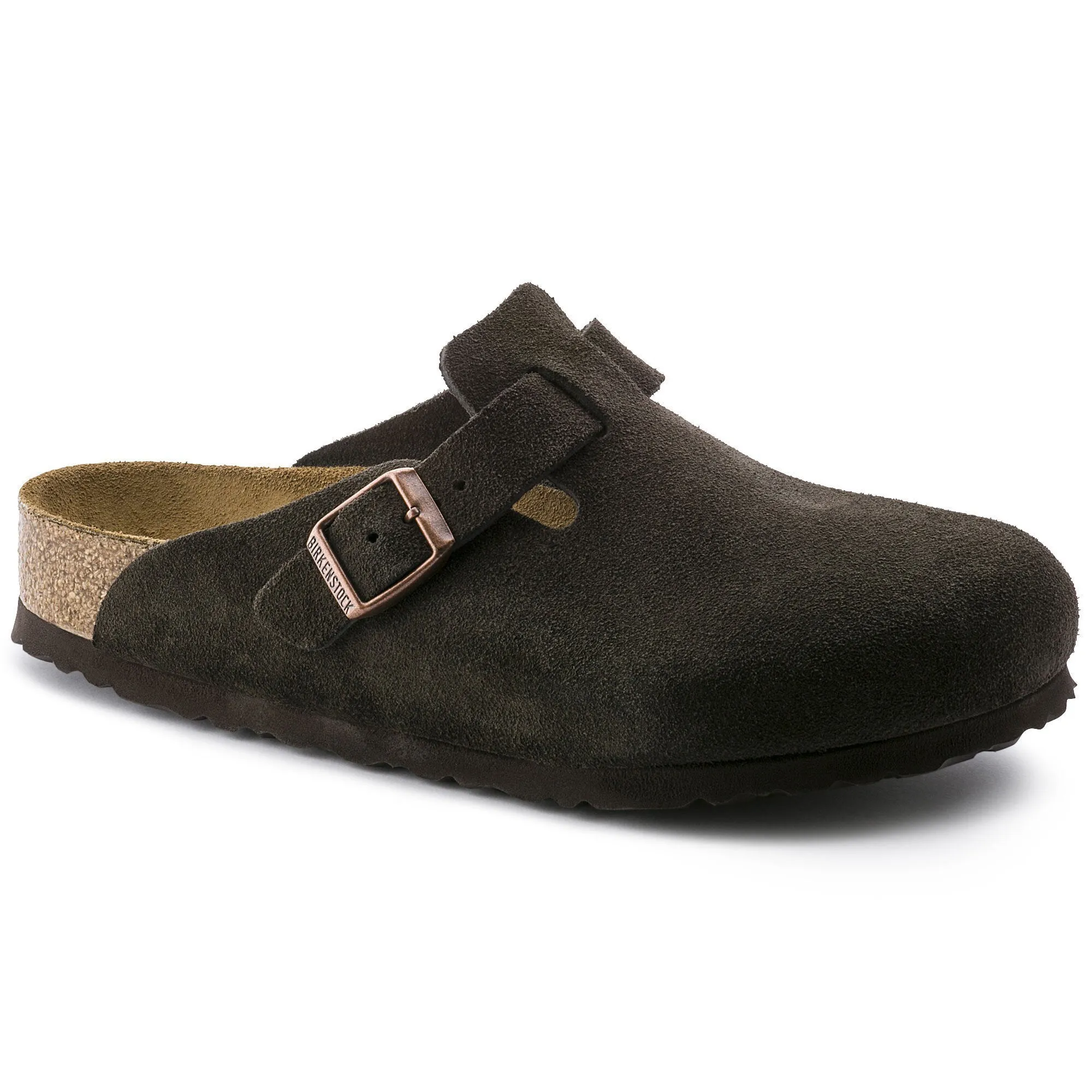 BOSTON SOFT FOOTBED SUEDE LEATHER - MOCHA Light Design Comfort Walk
