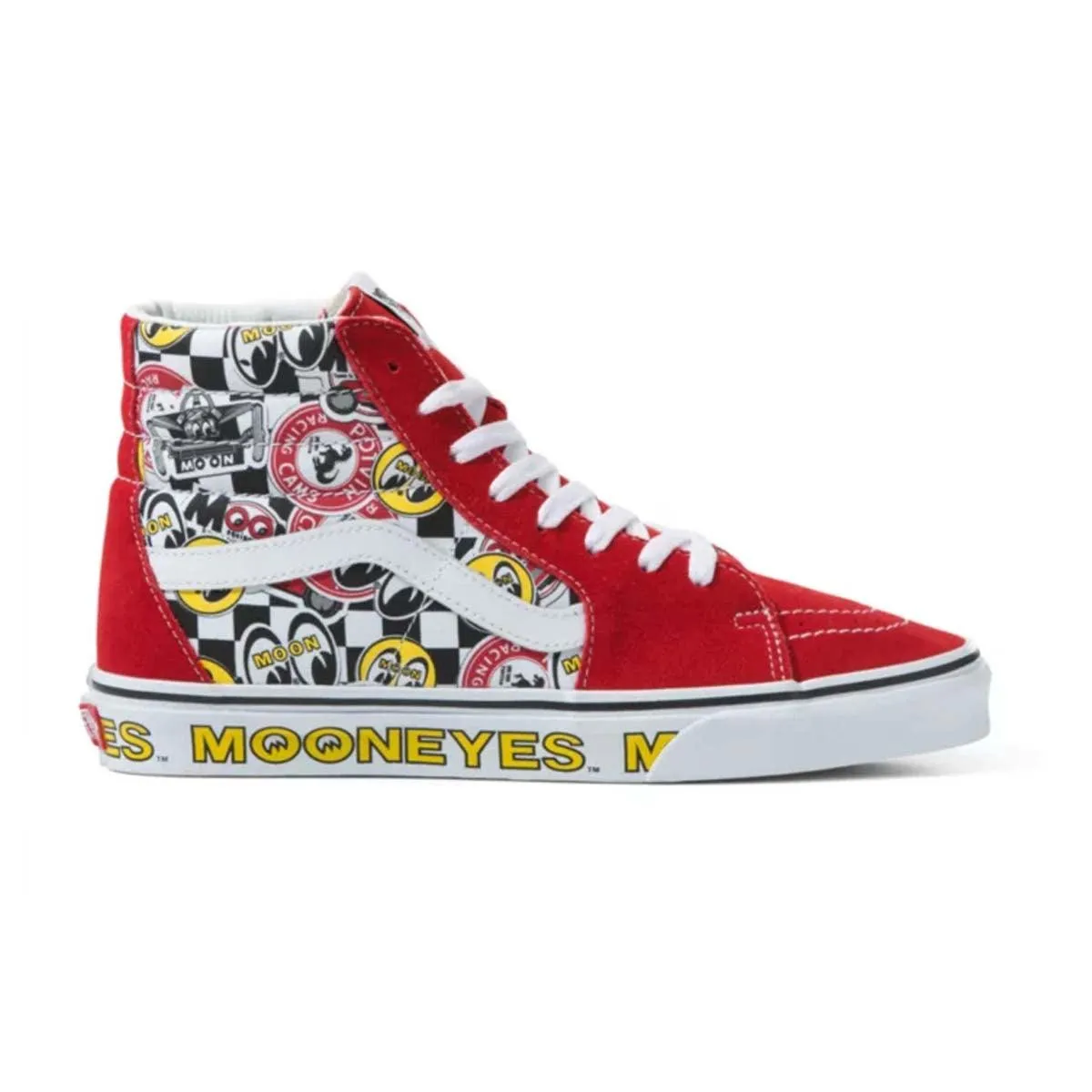 Elastic laces   Mooneyes SK8-Hi 'Formula One'
