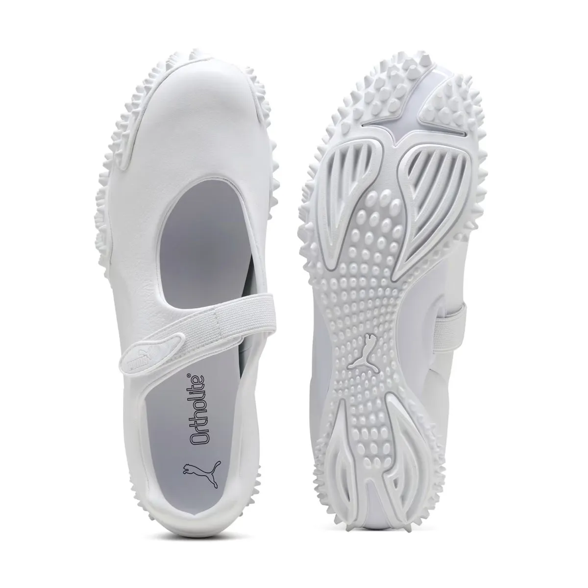 Mostro Fey Leather 'Puma White' Flexible Fit Frequent Travelers Wind Safe