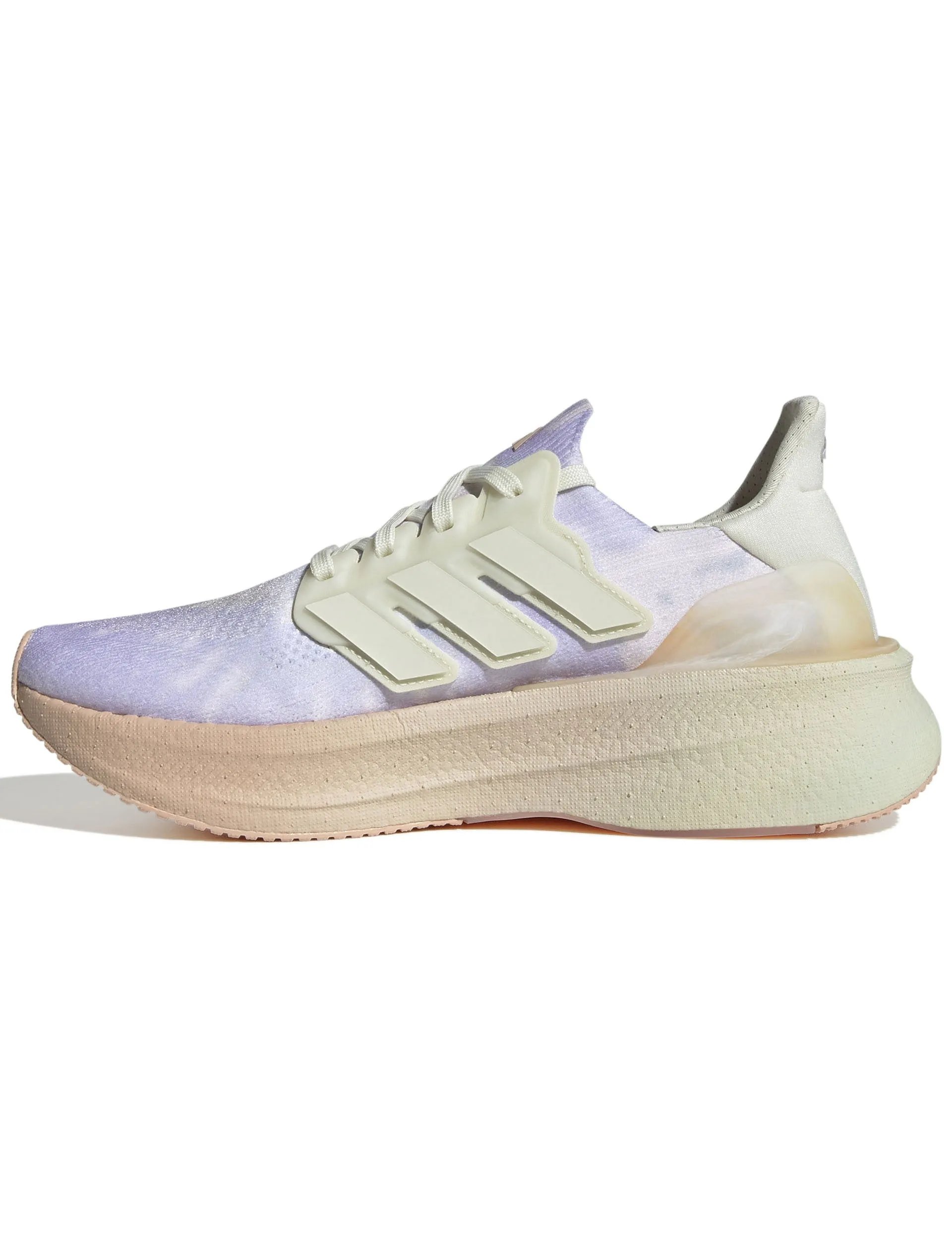 Shockproof Midsole Ultraboost 5 Tie-Dye Shoes - Warm Vanilla/Ivory/Purple Tint