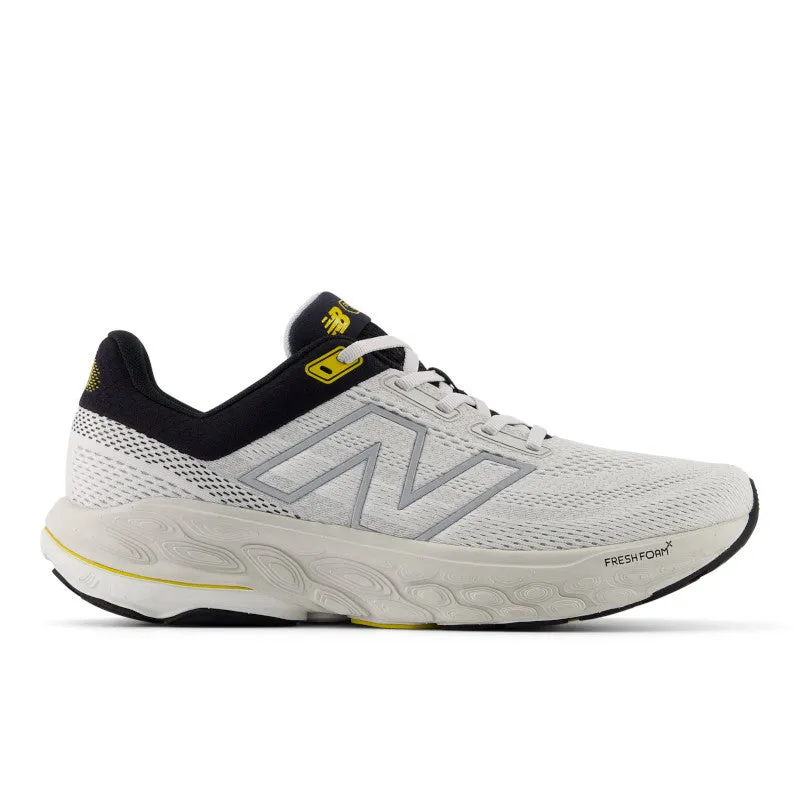 Fresh Foam X 860v14 - Grey Matter with Black and Ginger Lemon - Men's outdoor running footwear 10K runs