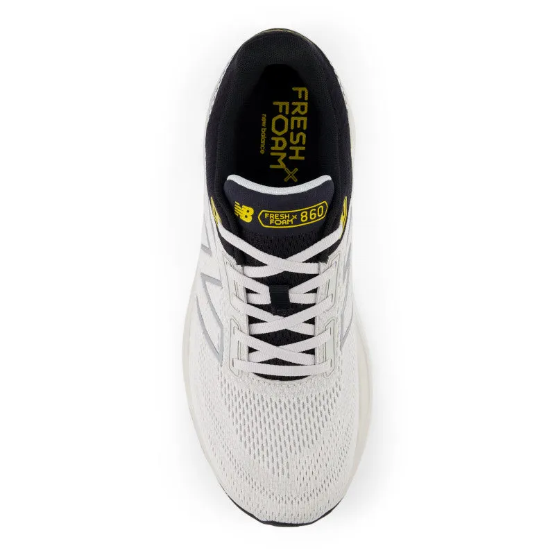 Fresh Foam X 860v14 - Grey Matter with Black and Ginger Lemon - Men's vertical - design shoes Moisture Absorbing