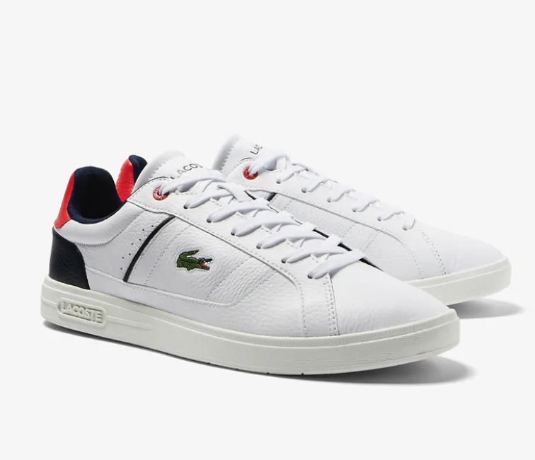 Walking Vibe Men's Lacoste Europa Pro 123 3 SMA (White/Navy/Red)