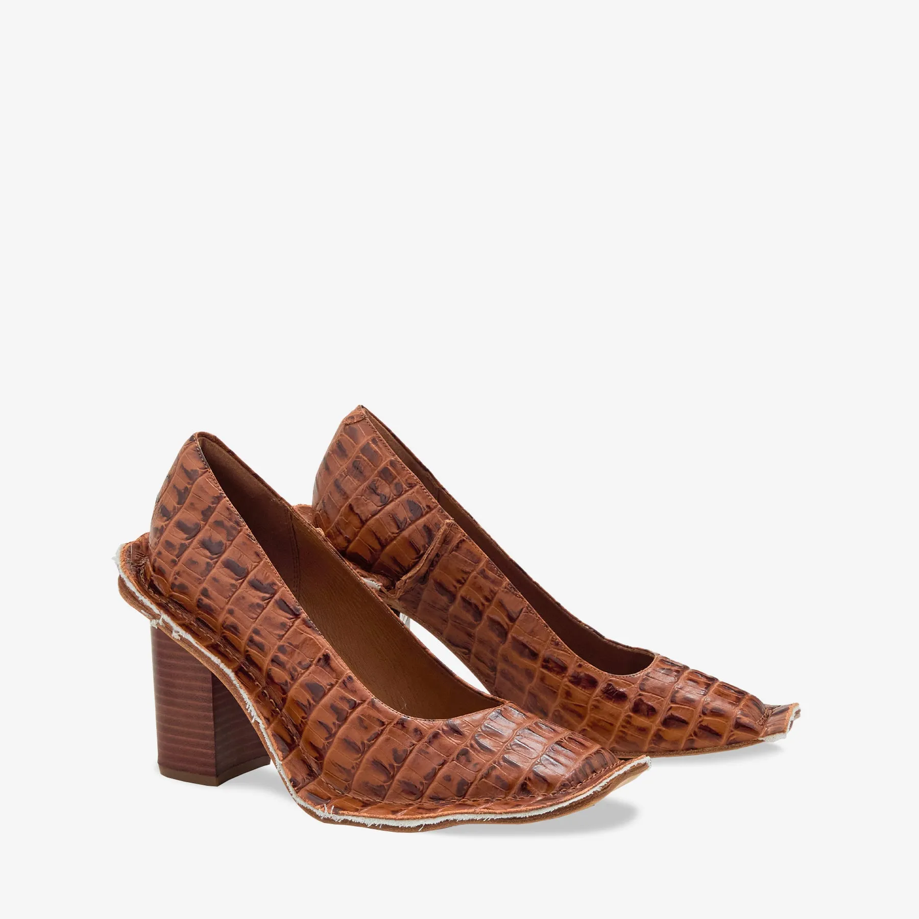Art Fair Martine Rose x Women's Heel Tan Leather