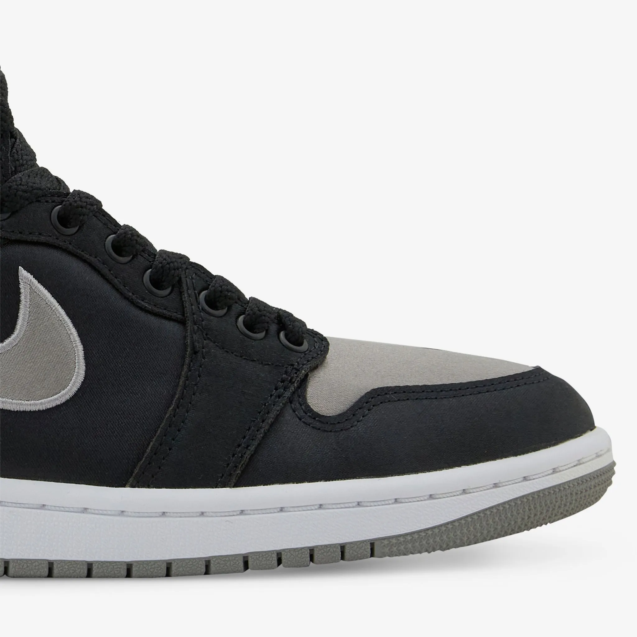 Women's Air Jordan 1 Retro High OG Black | Medium Grey | White Comfort Upper Material Steady Motion