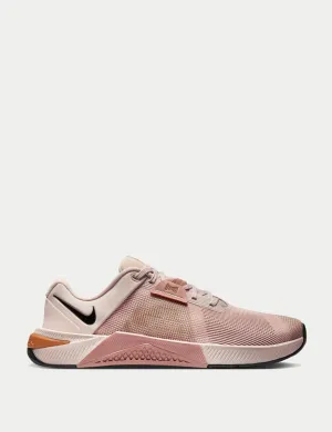 Galaxy Hike Metcon 10 Shoes - Silt Red/Particle Pink/Metallic Silver/Black