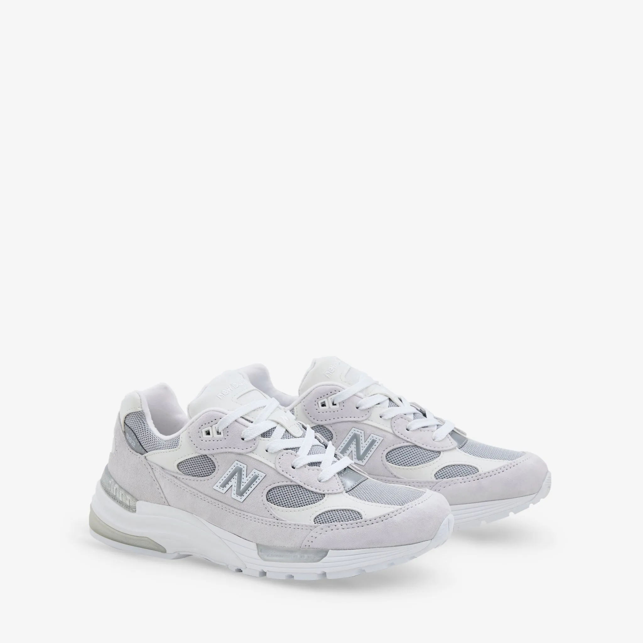 Date Stroll Ad Shoot Made in USA 992 White | Reflection | Silver Metallic
