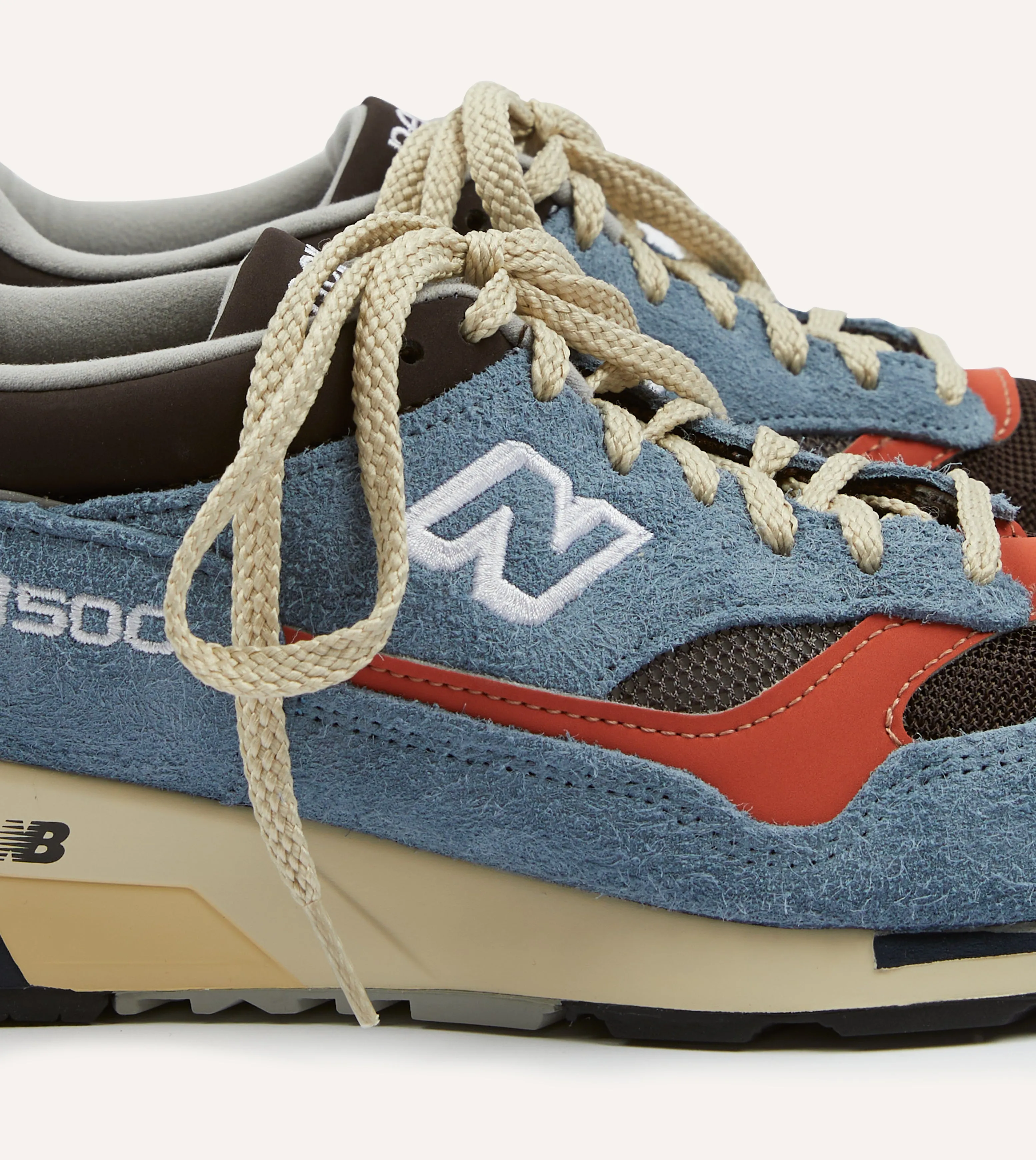 New Balance Coffee Pop Blue Made in UK 1500 Trainers lace - up Flattering Fit