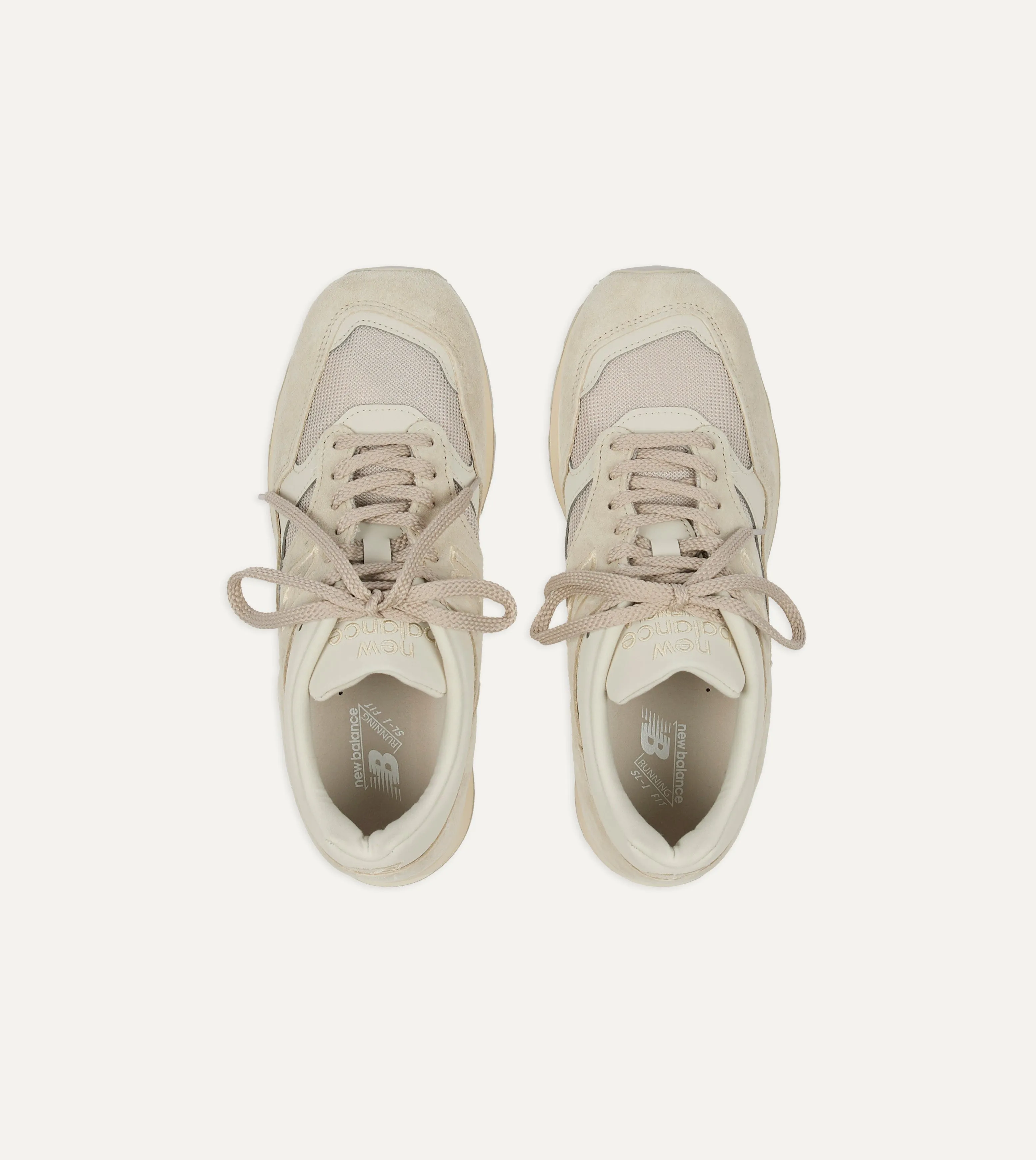 New Balance 'Elevated Essentials' Birch Putty Made in UK 1500 Trainers captivating foldability - level
