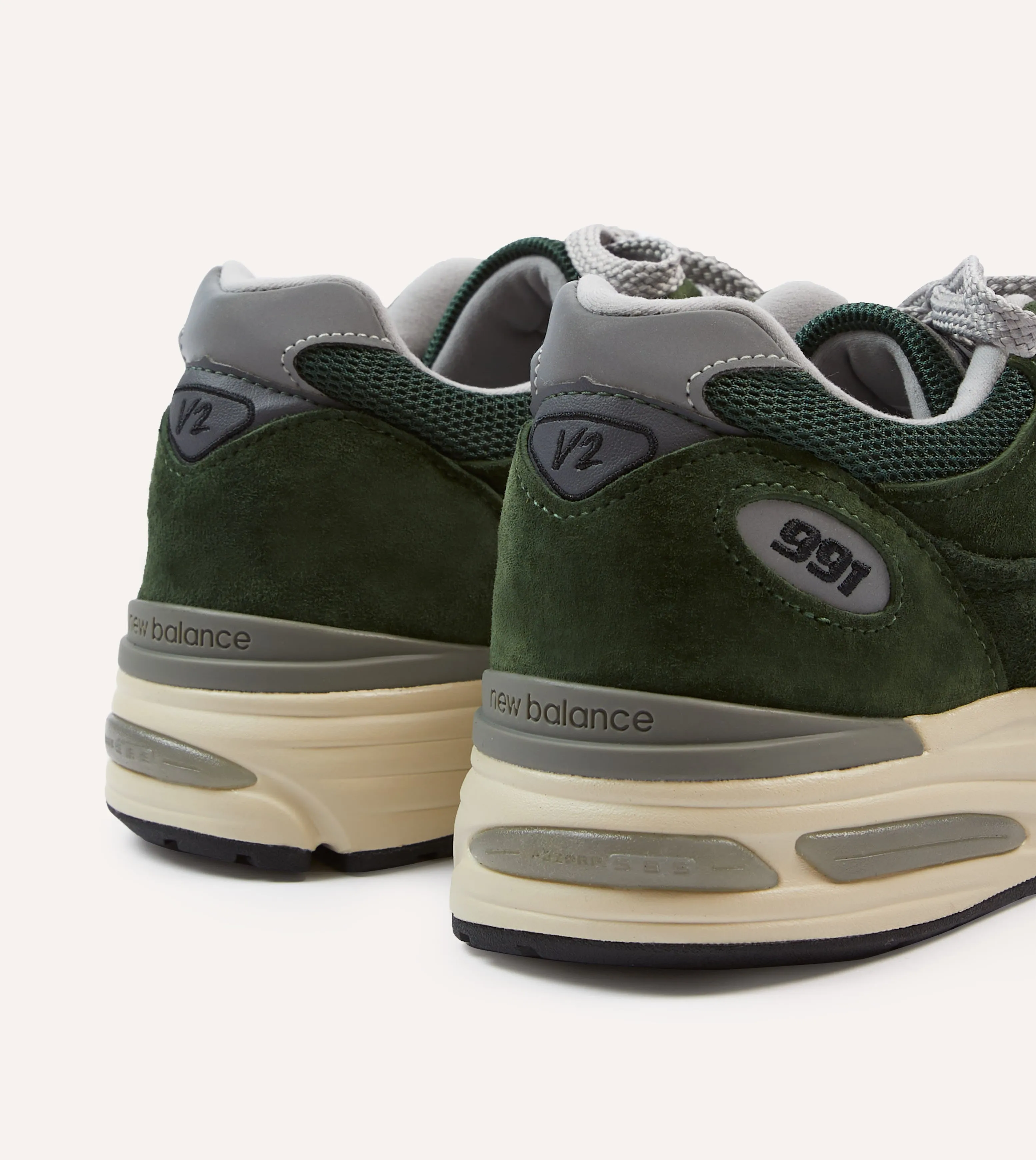 New Balance Kombu Green Made in UK 991v2 Trainers just