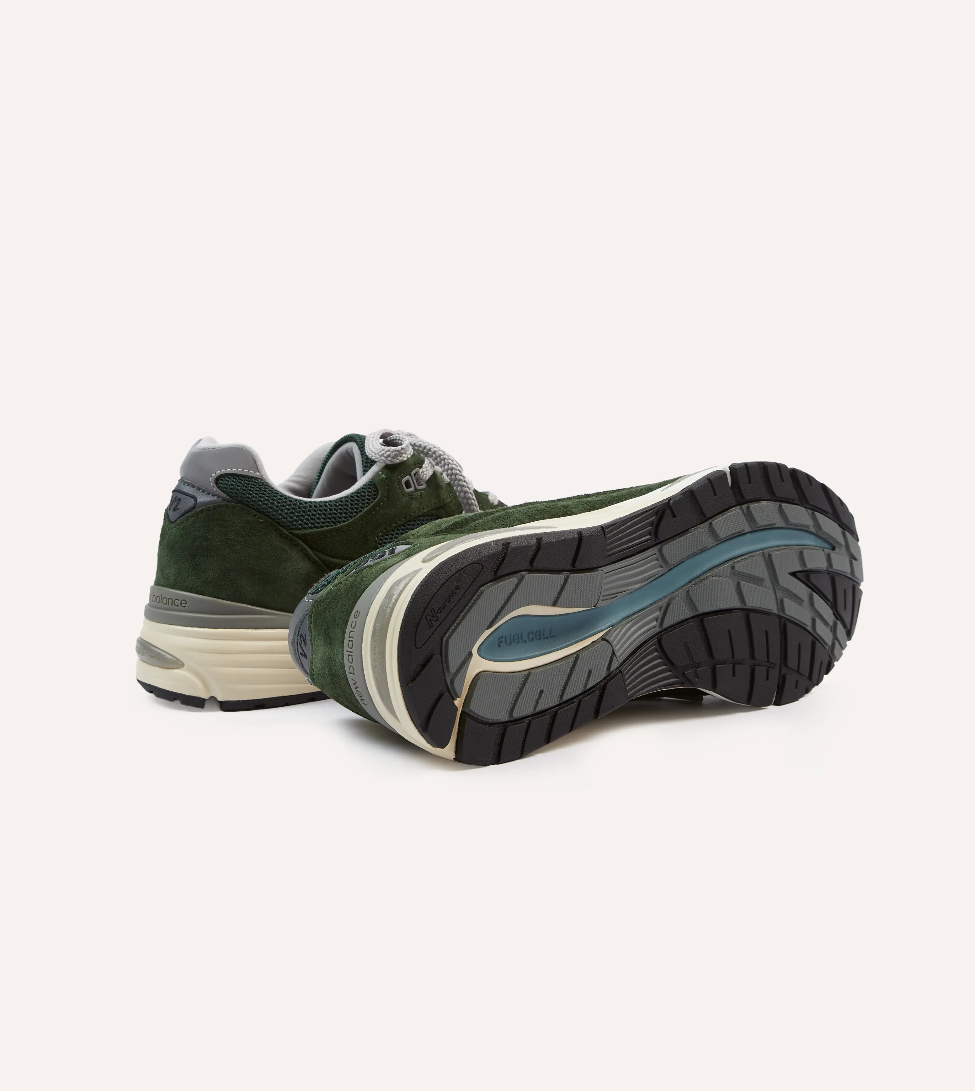 Pilates New Balance Kombu Green Made in UK 991v2 Trainers