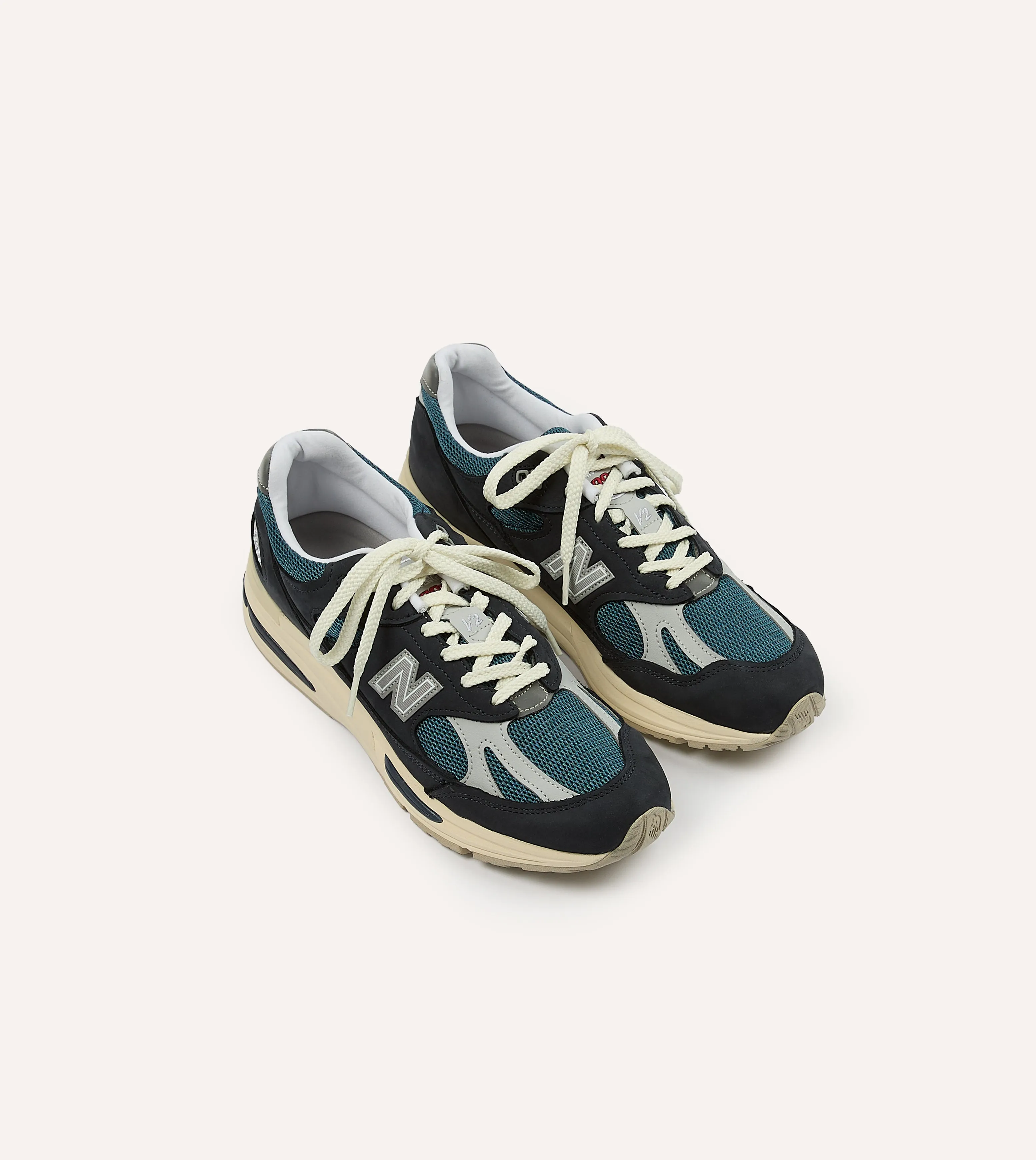 New Balance Navy 'Vintage Sport' Made in UK 991v2 Trainers Functional shock absorption