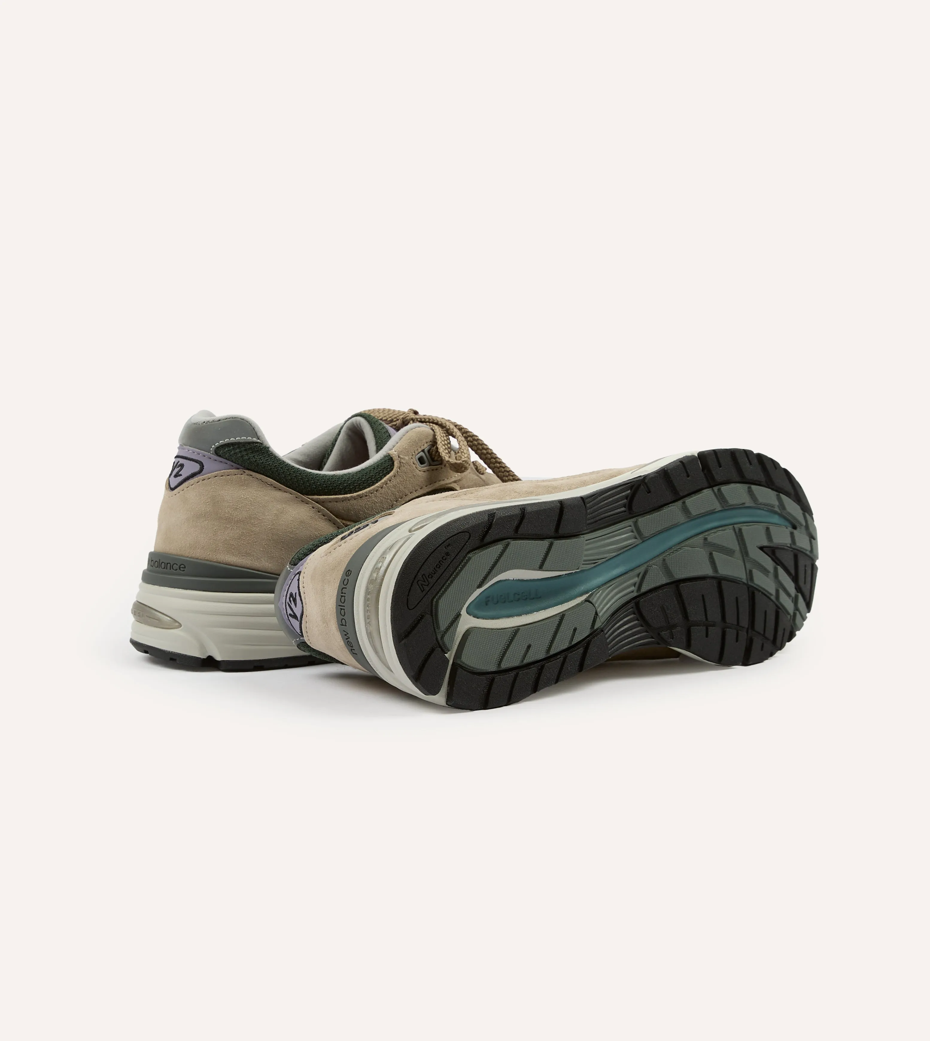 New Balance Tan 'Essentially Offbeat' Made in UK 991v2 Trainers Flattering wear