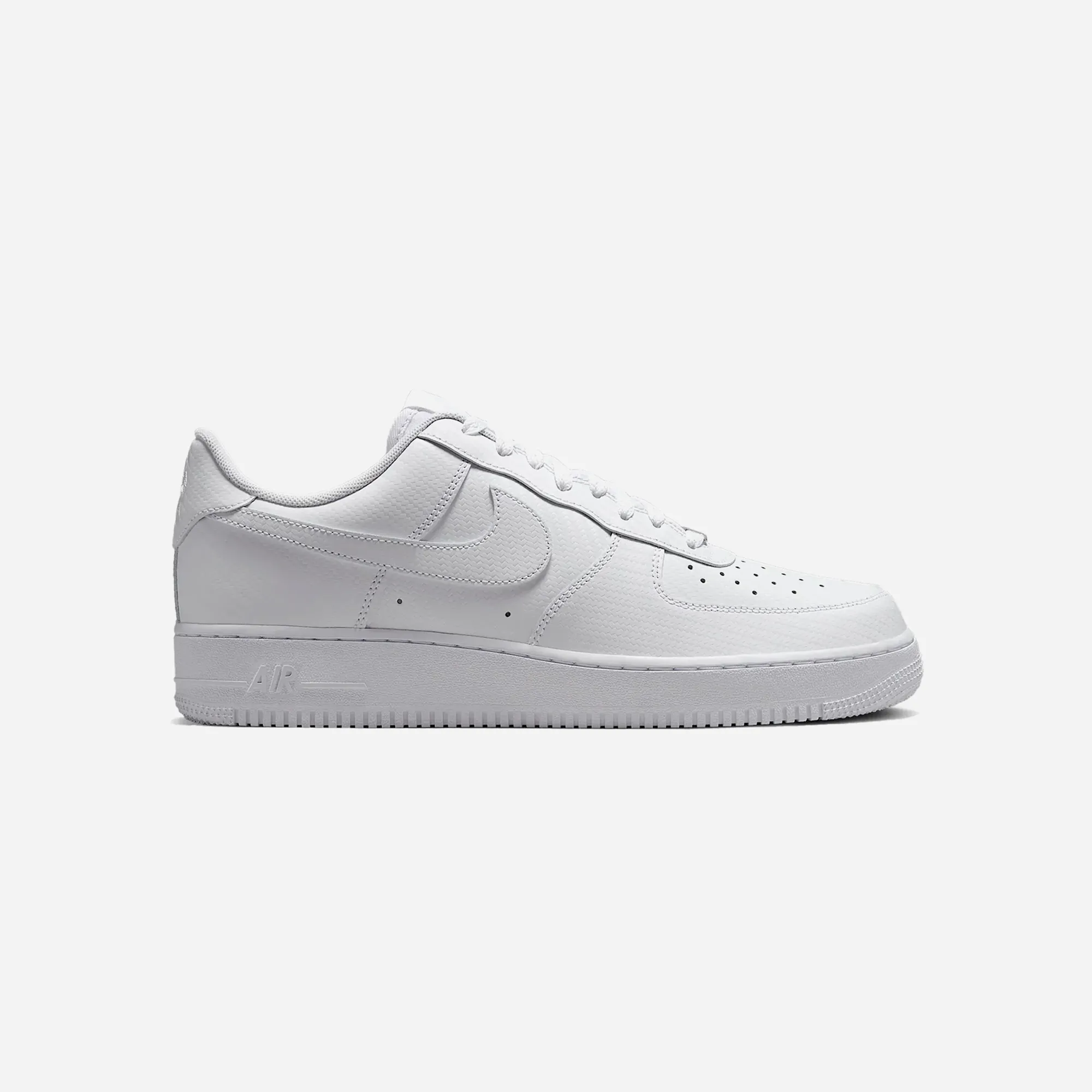 Nike Air Force 1 '07 Texture White/White Style Comfort Compression Molded