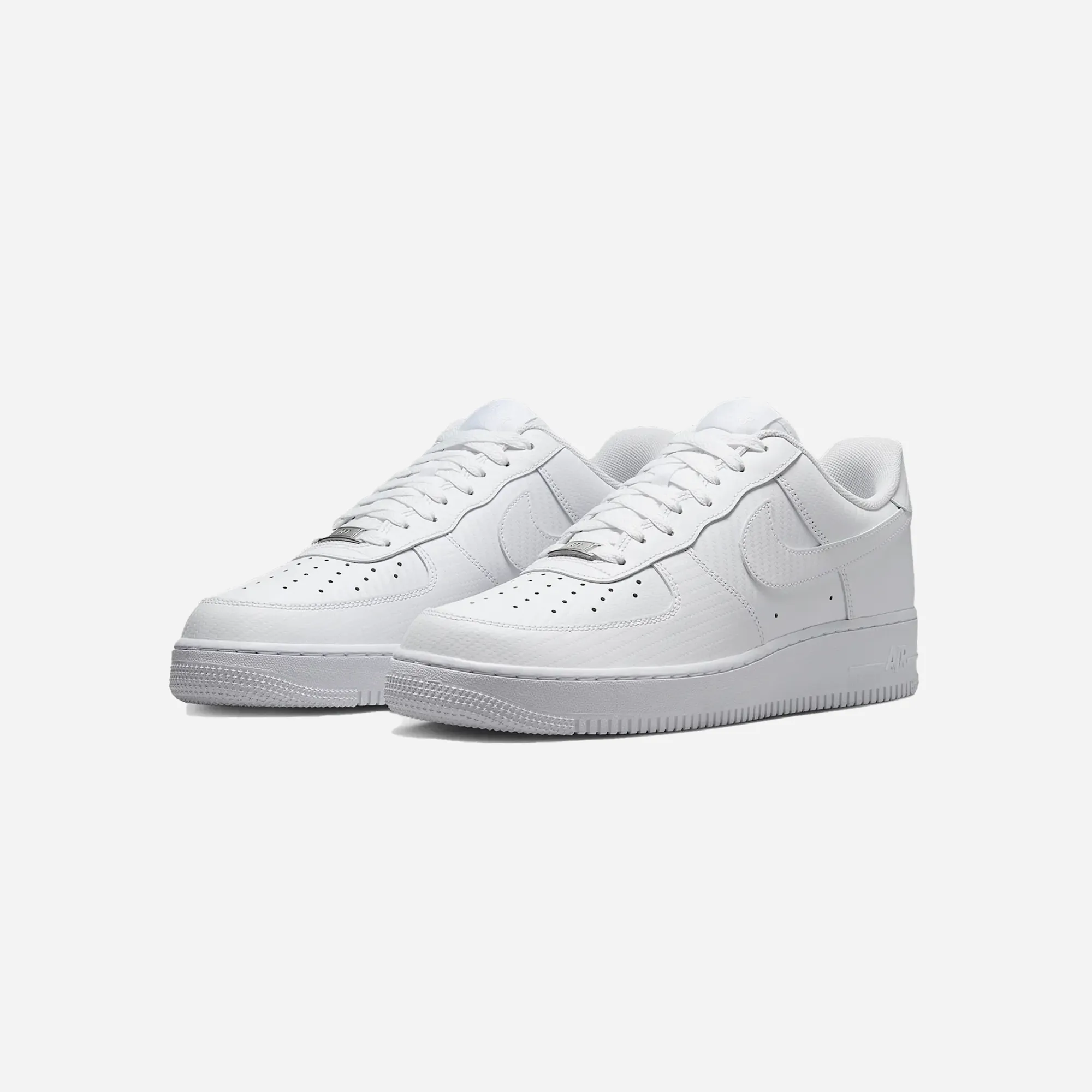 Nike Air Force 1 '07 Texture White/White Layered Traction Grid