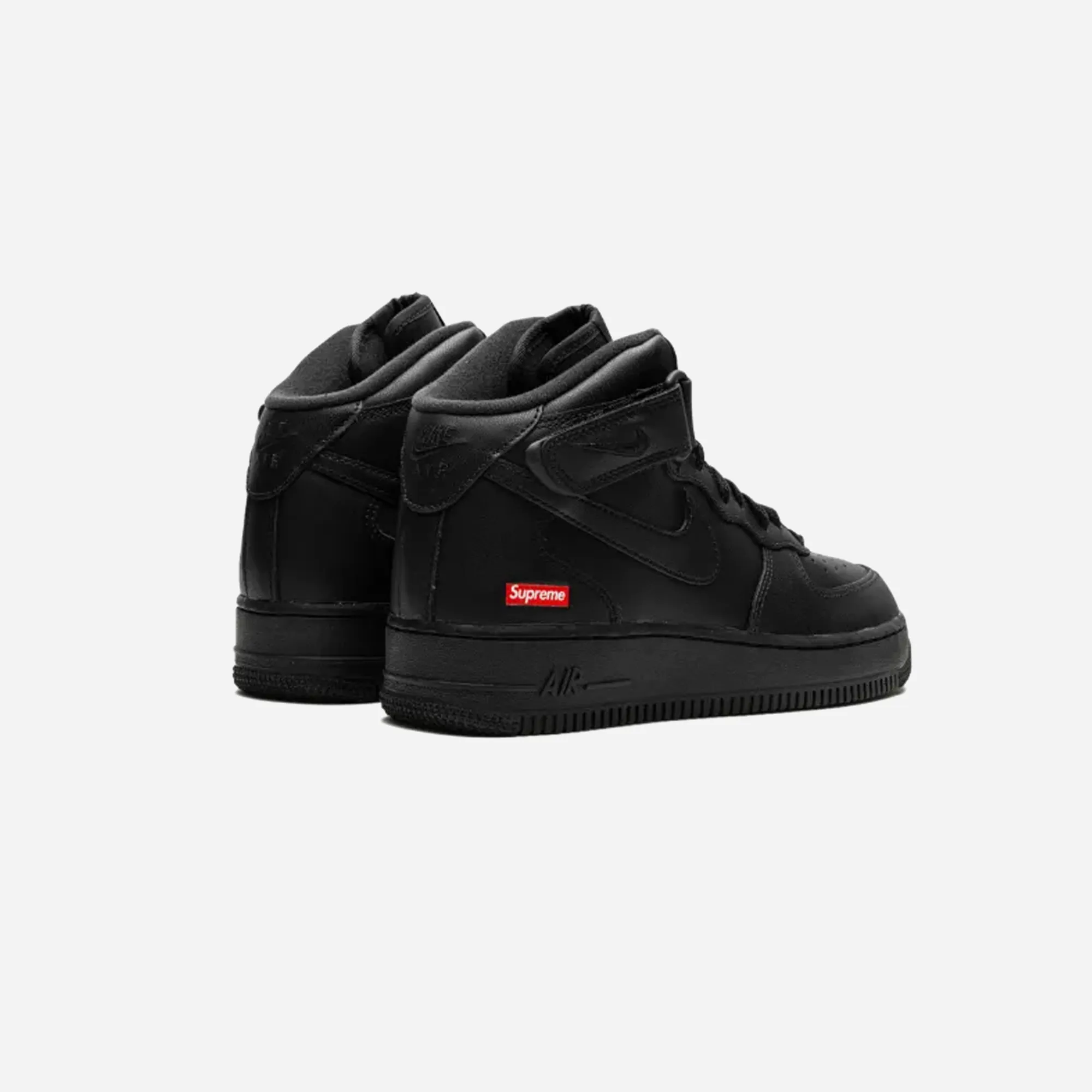 Nike Air Force 1 Mid Supreme Black Commuter Choice