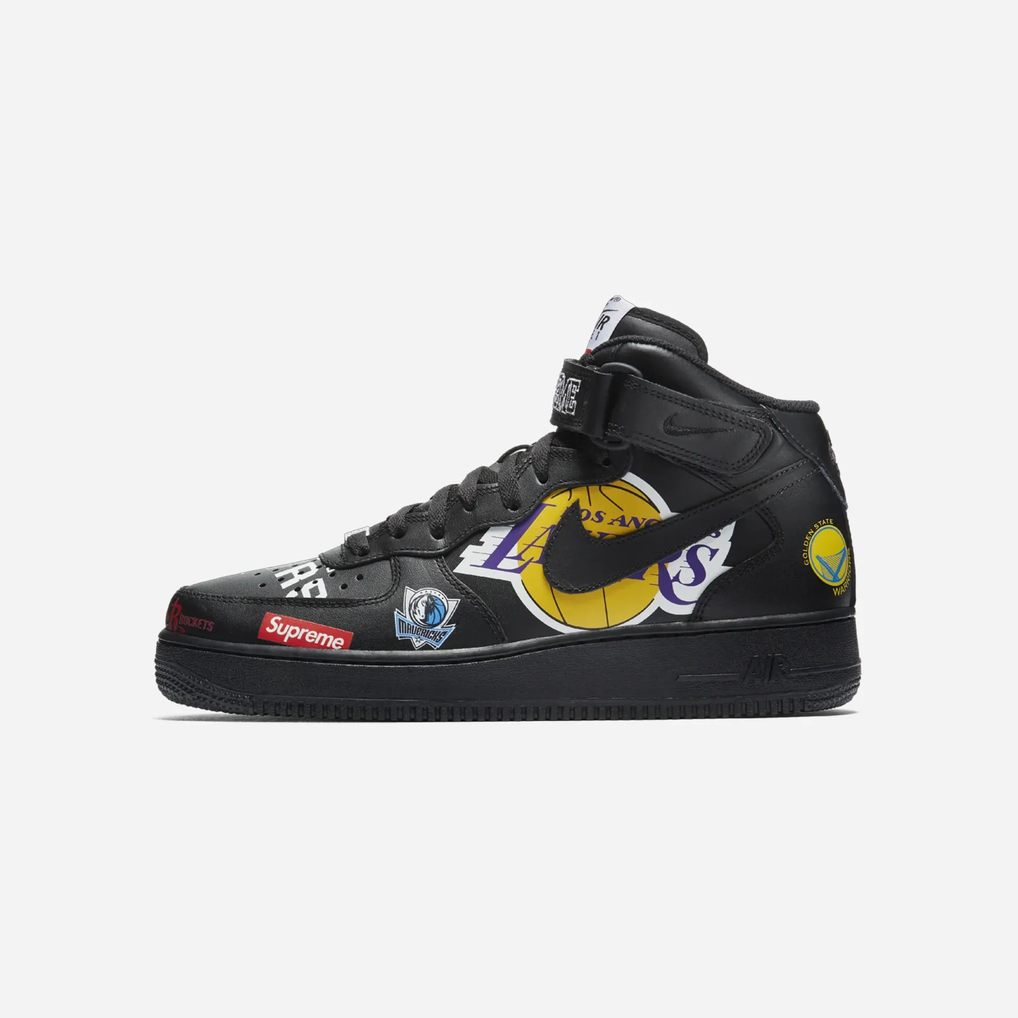 Supportive Choice Nike Air Force 1 Mid Supreme NBA Black